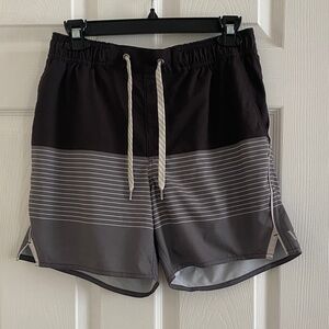 Vuori Trail Striped Shorts